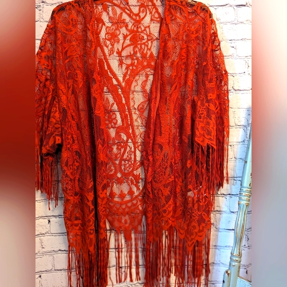Sweaters - NWT 4XL Lace Kimono